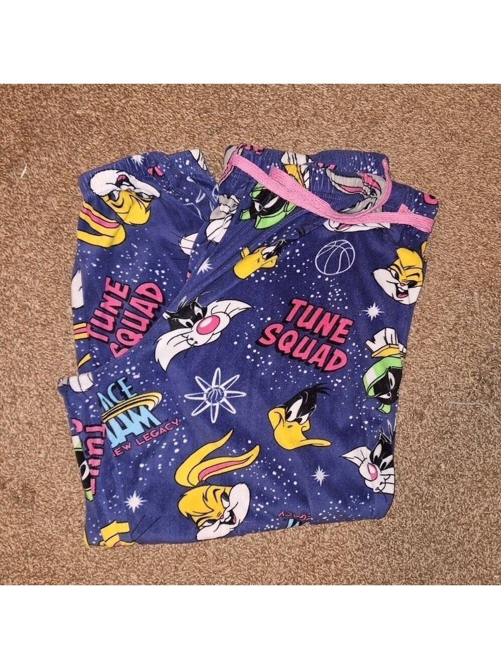 Space Jam Tune Squad Fleece Pajama Pants Plus Size 3X